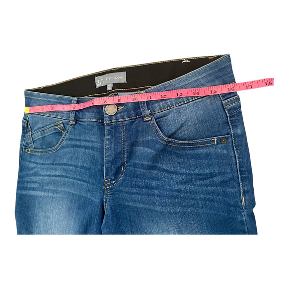 Wit & Wisdom Blue Denim Straight Leg Jeans - Size 10P - Picture 4 of 5